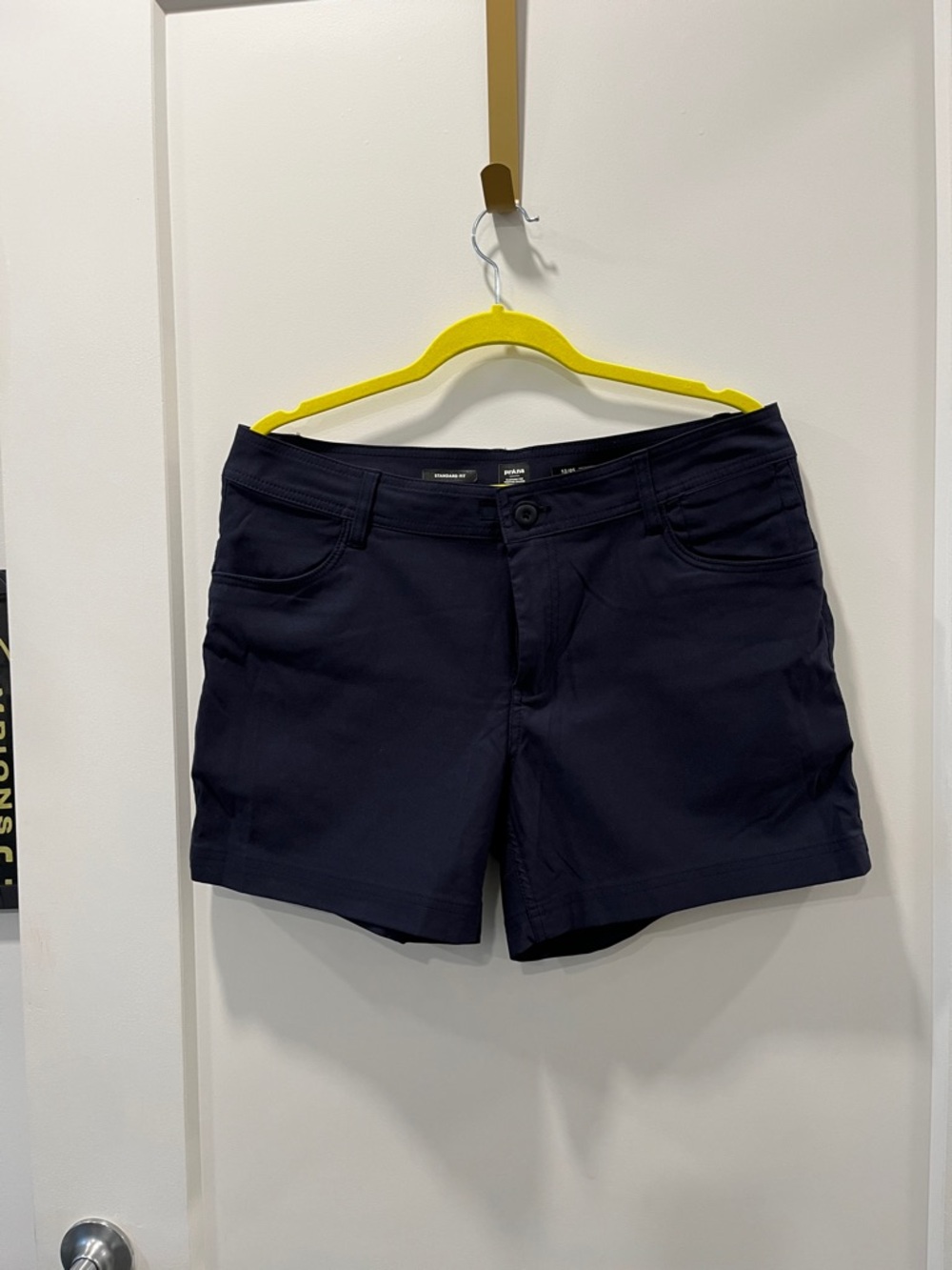 Prana Navy Casual Mid-Rise Shorts